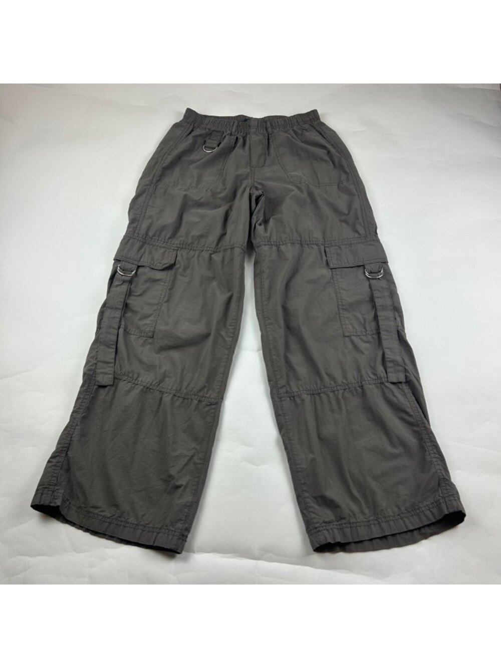 Wild Fable Slate Gray Poplin Canvas High Rise Cargo Pant S